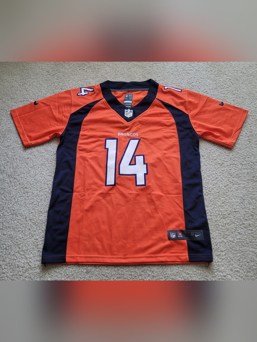 Denver Broncos Courtland Sutton #14 Stitched  NFL Jersey Youth Size M